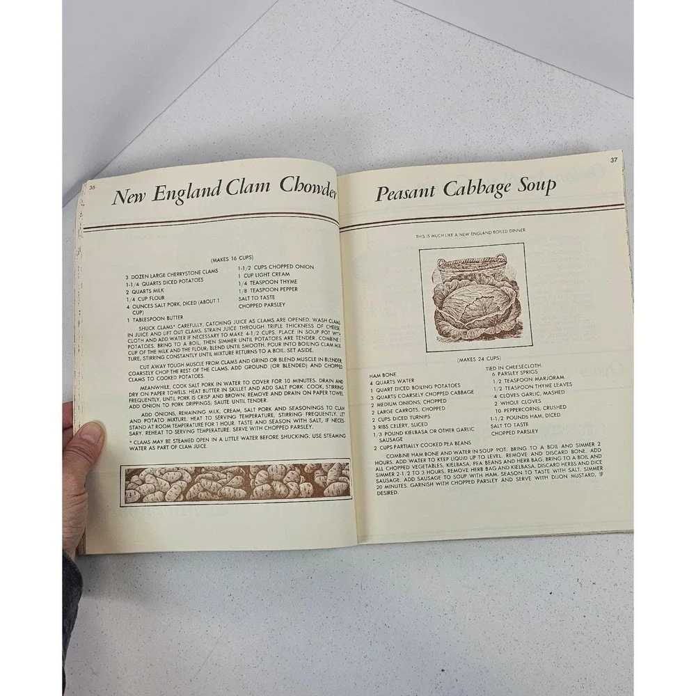 Bakery Lane Soup Bowl Cookbook 1976 Vintage‎ Recipes Vermont Kitchen